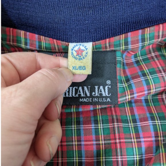 Vintage Men's American Jac "Work Coat" Jacket Full-Zip Blue - Fits like Large - Picture 11 of 16